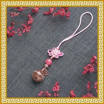 Ji Qing Tang Rhodochrosite Charm of Seven Color Golden Aura - # Love Love