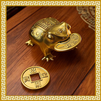 Ji Qing Tang Prosperity From Every Corner Wealth Bringing Golden Toad - # Gold Gold