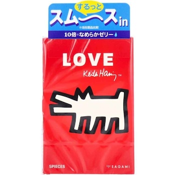 Sagami Keith Haring 10 Times Lubricated 5's Pack Latex Condom 5