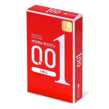 Okamoto 岡本 岡本 0.01 (日本版) 3 片裝 PU 安全套 3