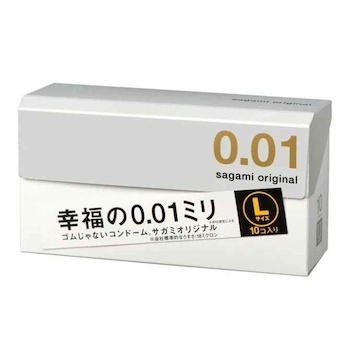 Sagami Original 0.01 L Size 10's Pack PU Condom 10