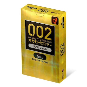 Okamoto 0.02 Real Fit (Japan Edition) 6's Pack PU Condom 6 pcs