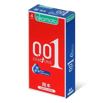 Okamoto 0.01 Rich Lubricative 4's Pack PU Condom 4 pcs