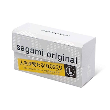 Sagami Sagami Original 0.02 L size (2G) 58mm 12's pack PU Condom 12 pcs