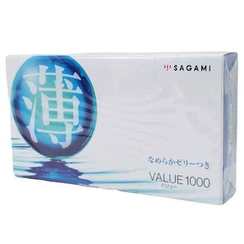 Sagami Value 1000 12's Pack Latex Condom 12 pcs