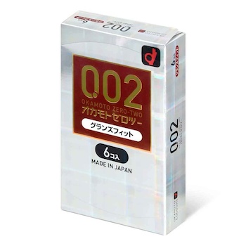 Okamoto Unified Thinness 0.02 Glans Fit (Japan Edition) 58 56mm 6's Pack PU Condom 6 pcs