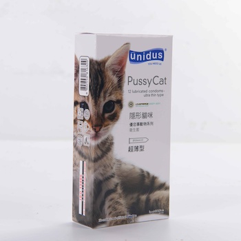 Unidus Pussy Cat 12's Pack Latex Condom 12 pcs