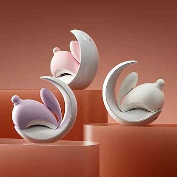 OSUGA Rabbit Moon Suction G Spot Vibrator - # Purple Purple