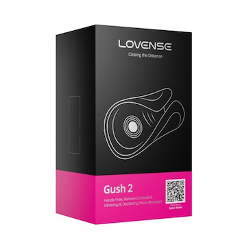 러브스 LOVENSE Gush 2 Vibrating Oscillating Penis Massager 1 pc