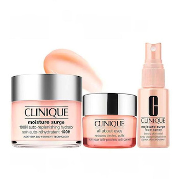 크리니크 Clinique Moisture Surge 100H Auto Replenishing Hydrator Ultra Hydration Set Set