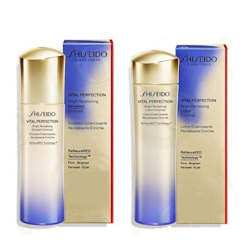 Shiseido Vital Perfection Bright Revitalizing Lotion Enriched & Emulsion Enriched Set (150ml + 100ml) Set