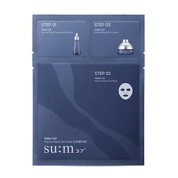 SU:M37 Water full Marine Relief Gel Mask 3 Step Kit 10 pcs