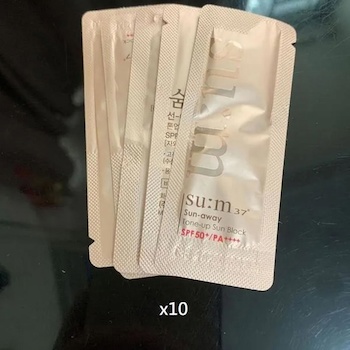 SU:M37 Sun & Away Tone & up Sun Block 60 pcs