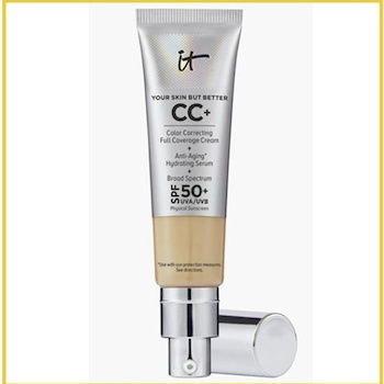 IT Cosmetics CC COLOR CORRECTING FULL COVERAGE CREAM SPF 50 MEDIUM TAN 32ML