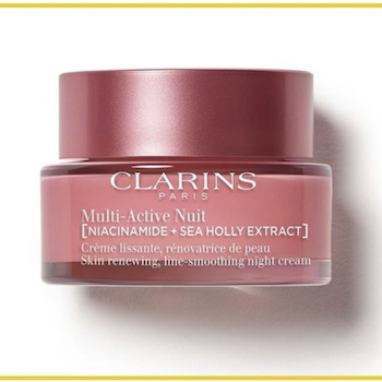 Clarins MULTI ACTIVE NUIT NIACINAMIDE SEA HOLLY EXTRACT LINE SMOOTHING NIGHT CREAM 50ML