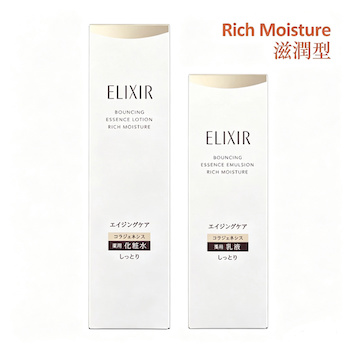 ELIXIR ELIXIR Bouncing Essence Rich Moisture Set (170ml 130ml) set