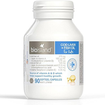 バイオアイランド BIO ISLAND Bio Island Cod Liver Fish Oil Kids 90 Capsules