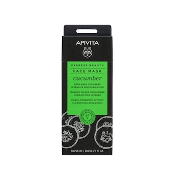 Apivita APIVITA Intensive Moisturization Face Mask with Cucumber 8ml x 12pcs