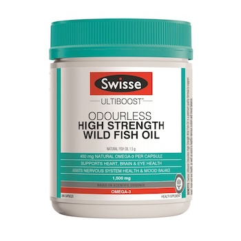 Swisse Swisse Ultiboost Odourless Wild Fish Oil 1500mg 200pcs