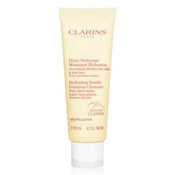 Clarins Clarins Hydrating Gentle Foaming Cleanser with Alpine Herbs & Aloe Vera Extracts Normal to Dry Skin 125ml