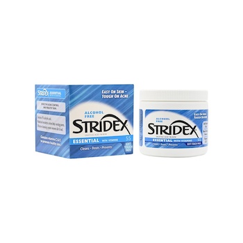 Stridex Stridex Alcohol Free Salicylic Acid 1 Essential with Vitamins Acne Pads 55pcs
