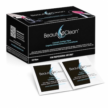 BeautySoClean Cosmetic Sanitizer Wipes (100 pack) 100 Pack