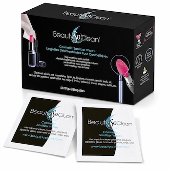 BeautySoClean Cosmetic Sanitizer Wipes (50 pack) 50 Pack