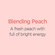 Blending Peach