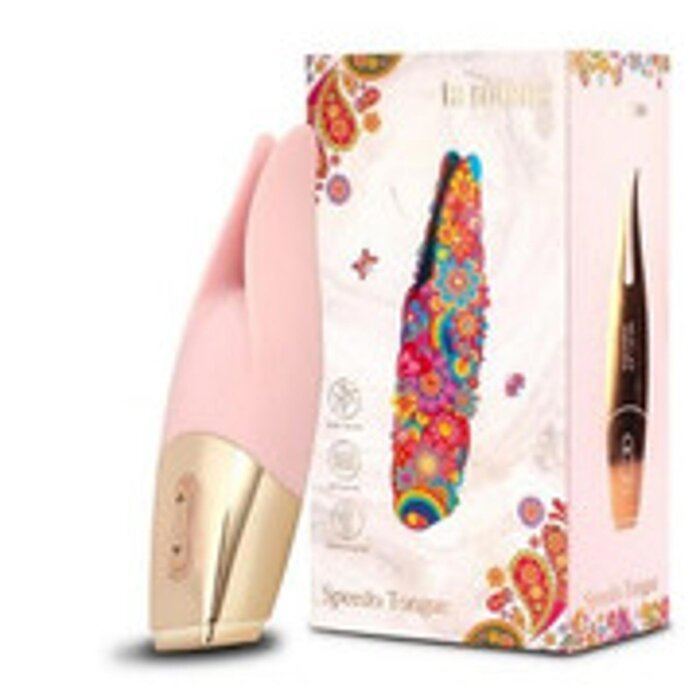 LaMome Speedo Tongue Rechargeable Rabbit Ears Clitoral and Nipple Vibrator BF-13074-04 Fixed SizeProduct Thumbnail