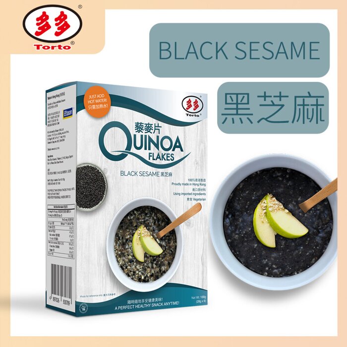 Torto Quinoa Flakes - Black Sesame (168g)  Product Thumbnail