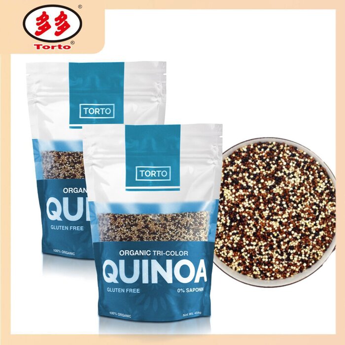 토르토 Torto [2 Packs] Organic Tri-Color Quinoa - 454g  Product Thumbnail