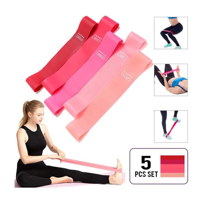 룸미 roomRoomy Fitness Resistance Band (5pcs) - B2104104 (Pink)  Product Thumbnail