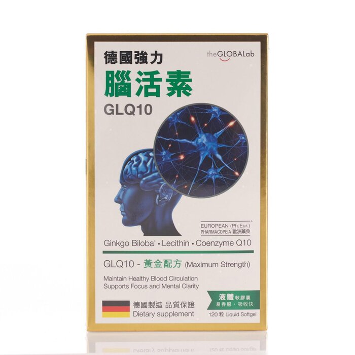 글로벌랩 GLOBALAB GLQ10 Brain (Germany) Liquid Softgel 120 Capsules  Product Thumbnail