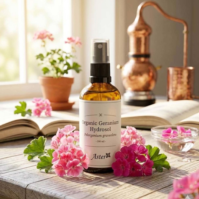 Aster Aroma Organic Geranium Hydrosol 100ml Fixed SizeProduct Thumbnail