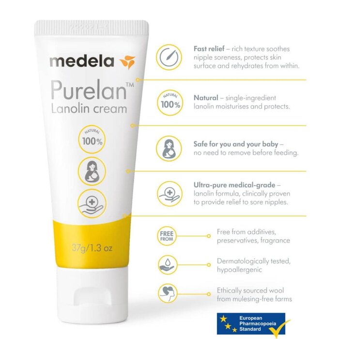 Medela Purelan 100 Lanolin Cream 37.0g/mlProduct Thumbnail