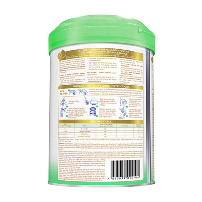 illuma Organic Formula Stage 1 Infant Formula 0 to 6 months 850g 850.0g/mlProduct Thumbnail