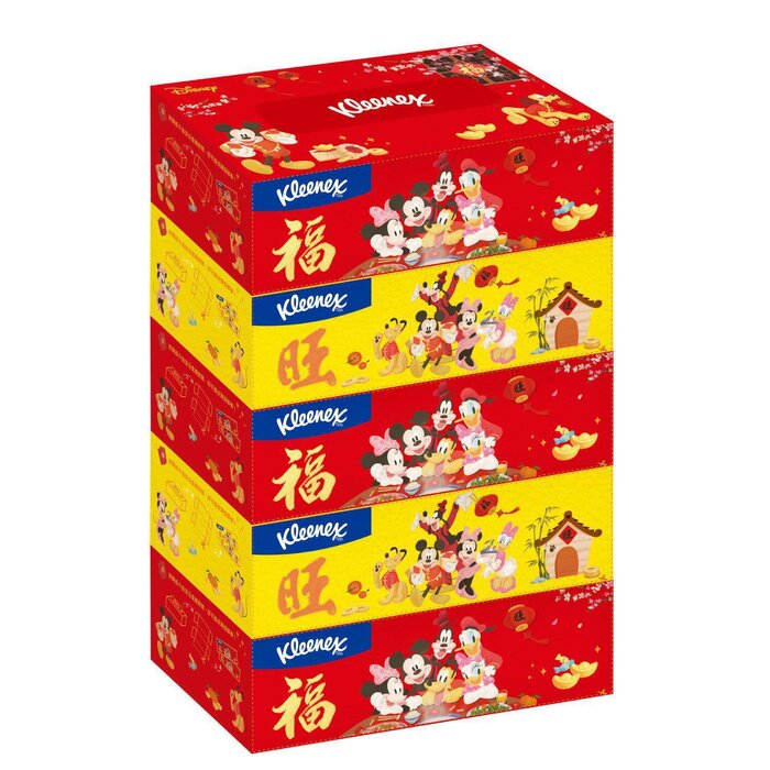 Kimberly-Clark Kleenex - Disney Chinese New Year 2023 Box Tissue 5s(FSC Certified,Made in Taiwan,High Absorbency,Comfy Soft) Fixed SizeProduct Thumbnail