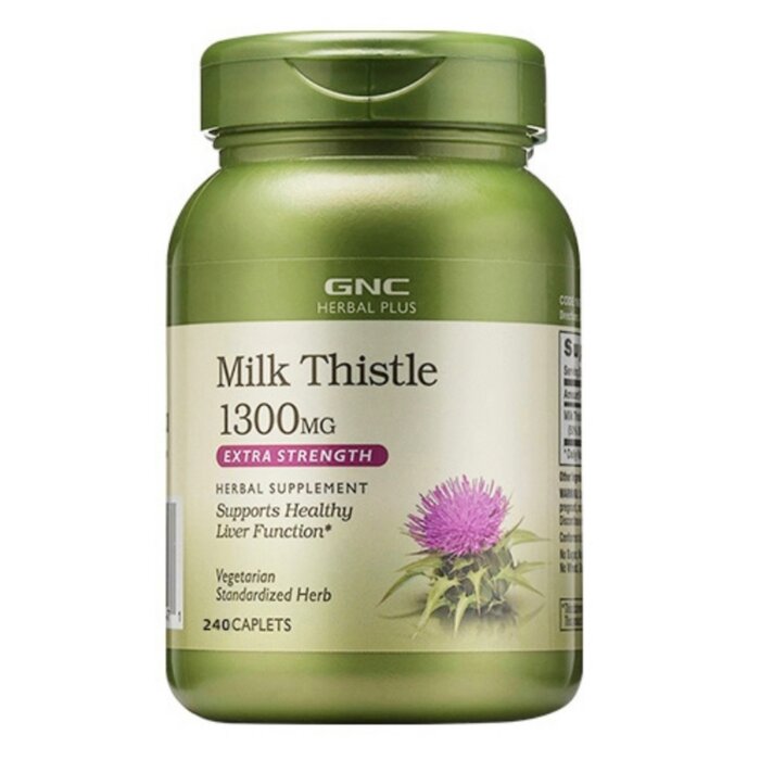 GNC Herbal Plus Milk Thistle 1300 MG (per 2 Tablets) 240 Tablets  Product Thumbnail
