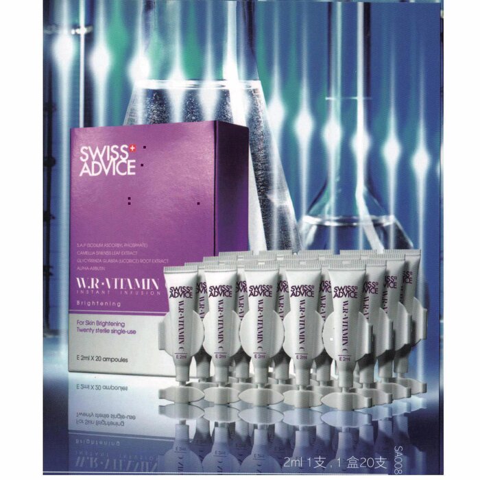 Swiss Advice W.R. – Vitamin C Instant Infusion Serum (Whitening, Exfolianes, Brightening) (e2ml 1 stick/1 box 20 sticks) SA008 Fixed SizeProduct Thumbnail