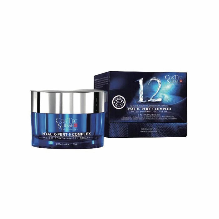コステック・スイス Costec Suisse Hyal X-Pert 5 Complex Water Soothing Gel Cream (Moisturising, Exfolianes, Improving Complexion, Reduce Fine Lines) (e50ml) CT003 Fixed SizeProduct Thumbnail