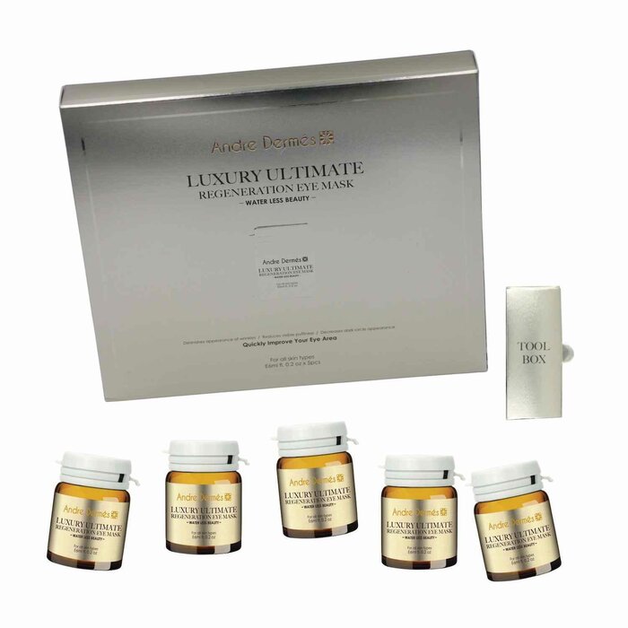 Andre Dermes LUXURY ULTIMATE REGENERATION EYE MASK (Edema Of The Eyes, Dark Circles, Antioxidant, Reduce Fine Lines, Anit-Wrinkle) (E6ml Pc/5Pcs One Box) AD004 Fixed SizeProduct Thumbnail
