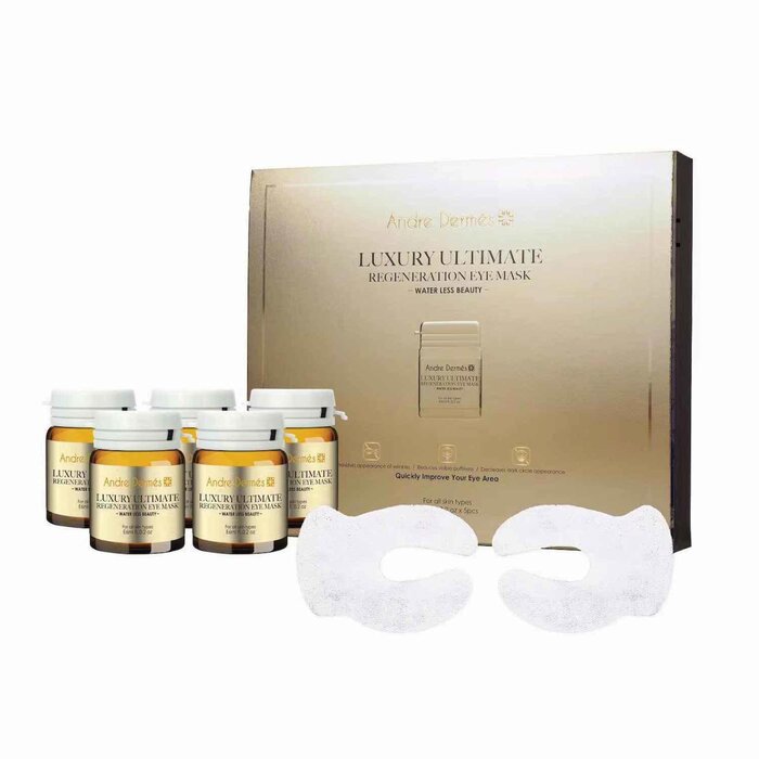 Andre Dermes LUXURY ULTIMATE REGENERATION EYE MASK (Edema Of The Eyes, Dark Circles, Antioxidant, Reduce Fine Lines, Anit-Wrinkle) (E6ml Pc/5Pcs One Box) AD004 Fixed SizeProduct Thumbnail