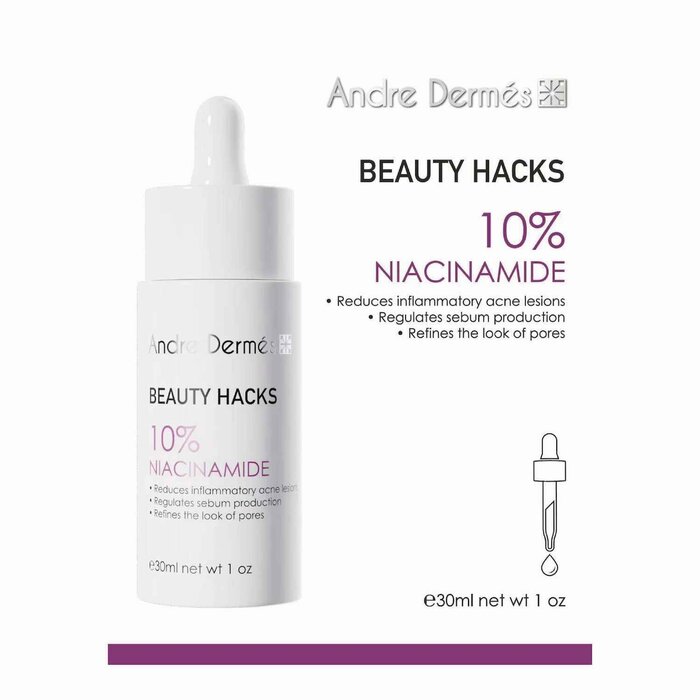 Andre Dermes Beauty Hacks 10 Percent Niacinamide Serum 30mlProduct Thumbnail