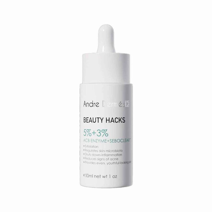 Andre Dermes Beauty Hacks 5 Percent ACB Enzyme Plus 3 Percent Seboclear Serum 30mlProduct Thumbnail