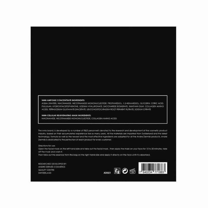 Andre Dermes NMN Cellular Rejuvenating Mask Fixed SizeProduct Thumbnail