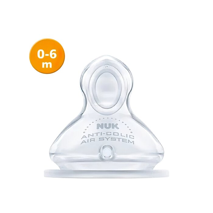 Nuk NUK NATURE SENSE SILICONE TEAT 6-18 M 2pcs Fixed SizeProduct Thumbnail