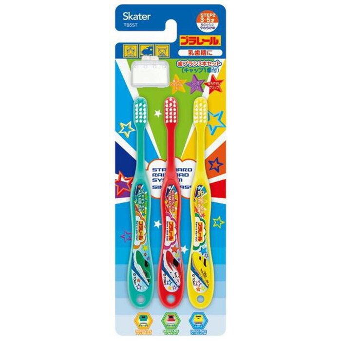 Skater Skater Shinkansen Children's Toothbrush (3-5 years old) 3 Pack Fixed SizeProduct Thumbnail