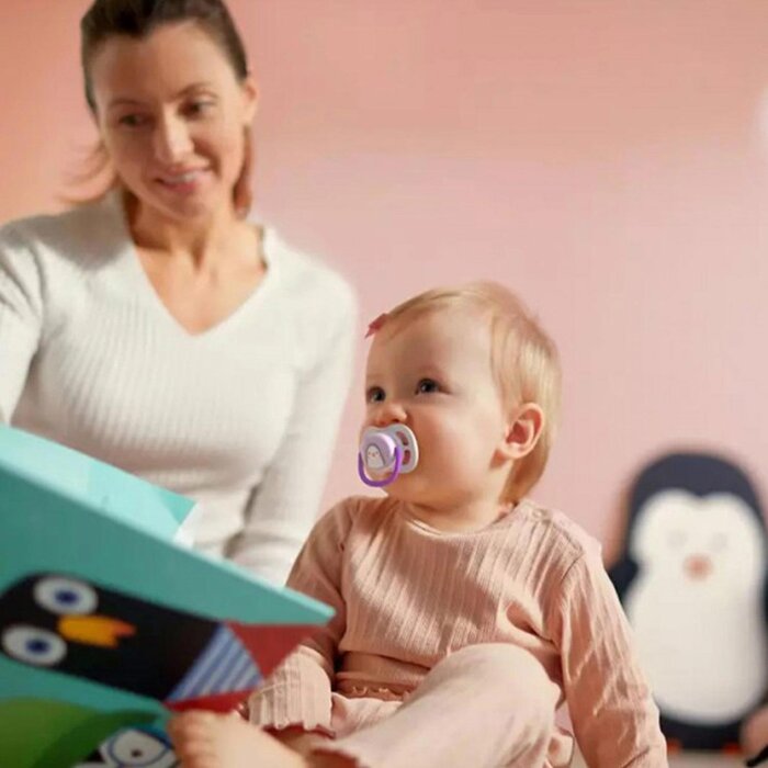 Philips avent PHILIPS AVENT Ultra air Animals Pacifiers (Girl)(0-6M)(Pack of 2)Made in the Netherlands Fixed SizeProduct Thumbnail