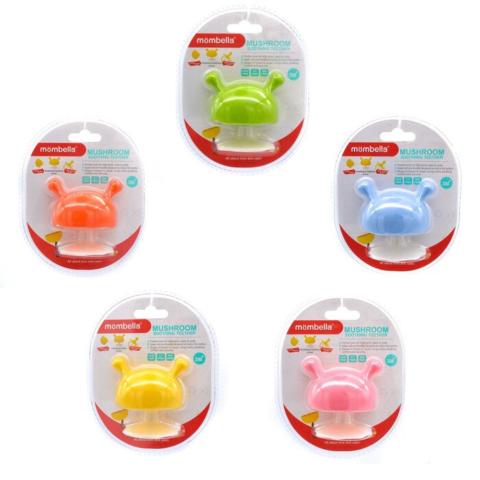 Mombella Mombella Teether Mushroom 3m+ (Random color) Fixed SizeProduct Thumbnail