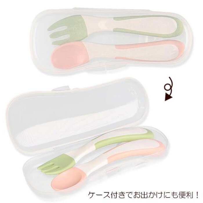Richell  Richell TLI Baby Spoon Fork Set (With Box) (7M+) Fixed SizeProduct Thumbnail